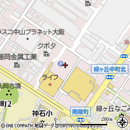 ライフ石津店駐車場周辺の地図