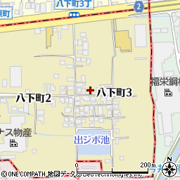 大阪府堺市東区八下町3丁27周辺の地図