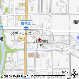 奈良県磯城郡田原本町阪手302周辺の地図