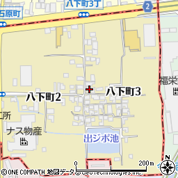 大阪府堺市東区八下町3丁25周辺の地図