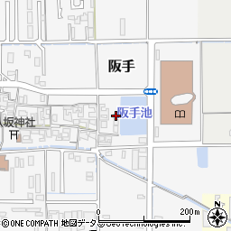 奈良県磯城郡田原本町阪手258周辺の地図