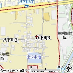 大阪府堺市東区八下町3丁29周辺の地図