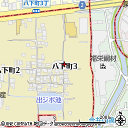 大阪府堺市東区八下町3丁33周辺の地図