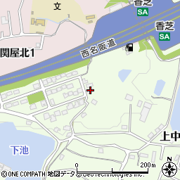 奈良県香芝市上中1268-117周辺の地図