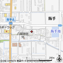 奈良県磯城郡田原本町阪手281周辺の地図