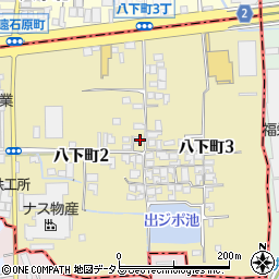 大阪府堺市東区八下町2丁82周辺の地図