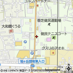 吉野家１６８号線香芝店周辺の地図