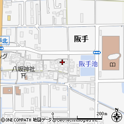 奈良県磯城郡田原本町阪手268周辺の地図