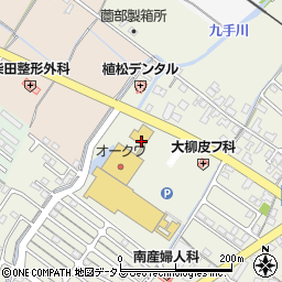 カーブス松阪オークワ周辺の地図