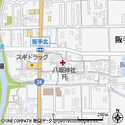 奈良県磯城郡田原本町阪手295周辺の地図