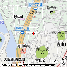 野中ハイツＡ棟周辺の地図