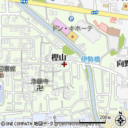 大阪府羽曳野市樫山250周辺の地図