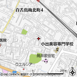 大阪府堺市北区中百舌鳥町4丁463-3周辺の地図