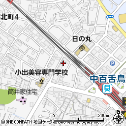 大阪府堺市北区中百舌鳥町4丁76周辺の地図
