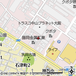 大阪府堺市堺区石津北町105周辺の地図
