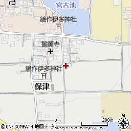 奈良県磯城郡田原本町保津76周辺の地図