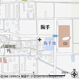 奈良県磯城郡田原本町阪手262-1周辺の地図