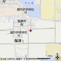 奈良県磯城郡田原本町保津77周辺の地図