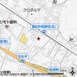 広島県府中市中須町414周辺の地図