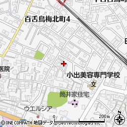 大阪府堺市北区中百舌鳥町4丁463-4周辺の地図