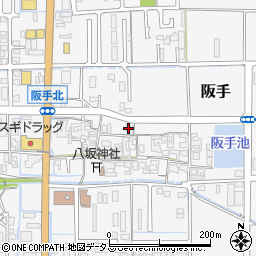 奈良県磯城郡田原本町阪手201周辺の地図