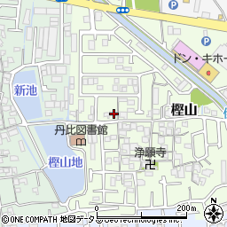 大阪府羽曳野市樫山47周辺の地図
