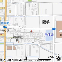 奈良県磯城郡田原本町阪手222周辺の地図