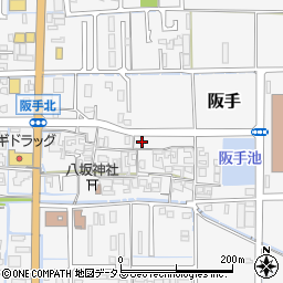 奈良県磯城郡田原本町阪手220-1周辺の地図
