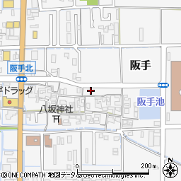 奈良県磯城郡田原本町阪手221周辺の地図