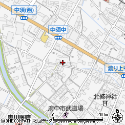 広島県府中市中須町1100周辺の地図