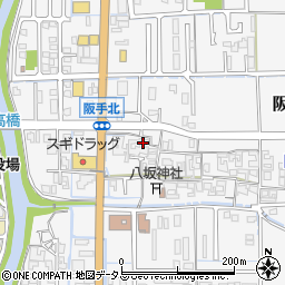 奈良県磯城郡田原本町阪手296周辺の地図