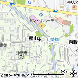 大阪府羽曳野市樫山154周辺の地図