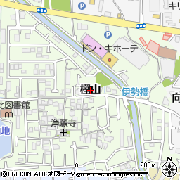 大阪府羽曳野市樫山54周辺の地図