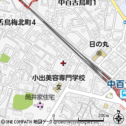 大阪府堺市北区中百舌鳥町4丁21周辺の地図