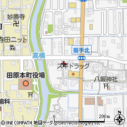 奈良県磯城郡田原本町阪手180-9周辺の地図