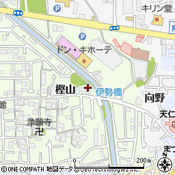 大阪府羽曳野市樫山153周辺の地図