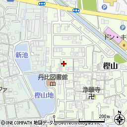 大阪府羽曳野市樫山342周辺の地図