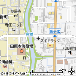 奈良県磯城郡田原本町阪手173周辺の地図