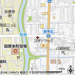 奈良県磯城郡田原本町阪手180周辺の地図