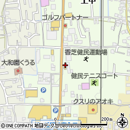 奈良県香芝市上中269-3周辺の地図