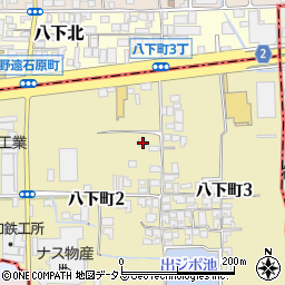 大阪府堺市東区八下町2丁79周辺の地図