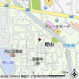 大阪府羽曳野市樫山52周辺の地図