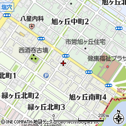 堺旭ヶ丘郵便局周辺の地図