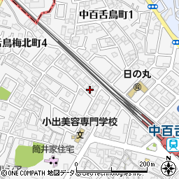 大阪府堺市北区中百舌鳥町4丁7周辺の地図