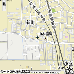 奈良県磯城郡田原本町新町206周辺の地図