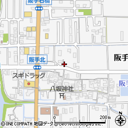 奈良県磯城郡田原本町阪手205周辺の地図