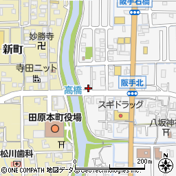 奈良県磯城郡田原本町阪手171-8周辺の地図