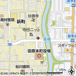 奈良県磯城郡田原本町新町286周辺の地図