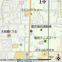 奈良県香芝市上中269周辺の地図