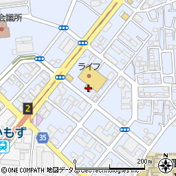 セブンイレブン堺長曽根町南店周辺の地図